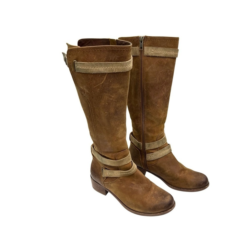 UGG Darcie Brown Leather Tall Riding Boots Tan/Brown  Women’s Size 7.5